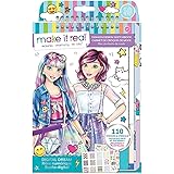Make It Real 3203 Fashion Design Sketchbook: Digital Dream. Inspirational Fashion Design Coloring Book for Girls