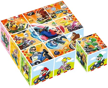 Amazon アポロシャ 9コマ 子供向けパズル マリオカート キューブパズル 立体パズル おもちゃ
