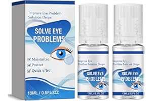 Leixu Myopia Reversal Eye Drops, Improve Eye Problem Solution Drops, Eye Brightening Drops, Relieve Eye Fatigue, Blurred Vision and Gentle Eye Protection, Clear Eyesight (2Pcs)