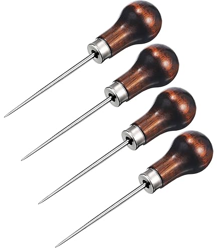 Wilde 8-Inch Scratch Awl & Punch - Heavy Duty 1/4" Steel Bit, Made In USA