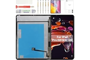 BEXUPULL for iPad Pro 12.9 3rd Gen Screen Replacement for iPad Pro 12.9 4th Gen LCD for iPad Pro 12.9 3rd/4th Digitizer Display Touch Screen Assembly Repair Kits A2014 A1876 A1983 A2069 A2229 Black 2018 2020