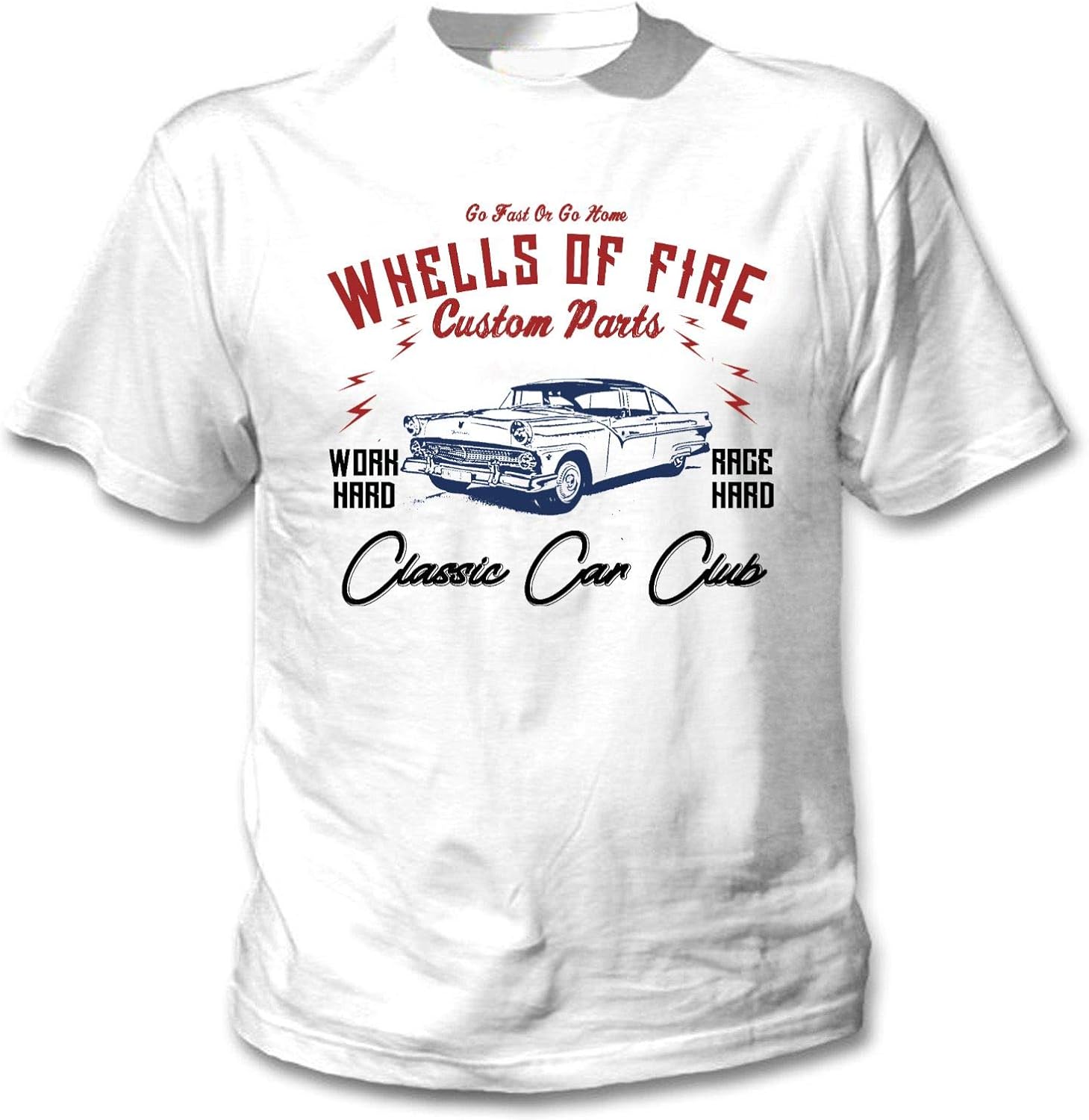 TEESANDENGINES Men's Ford Crown Victoria 1955 car Club go Fast or go