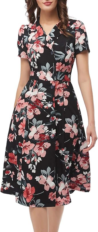 amazon floral wrap dress