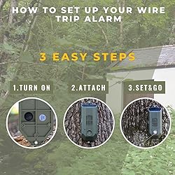 Tactiko Wire Trip Alarm - 80ft Kevlar Wire 129dB
