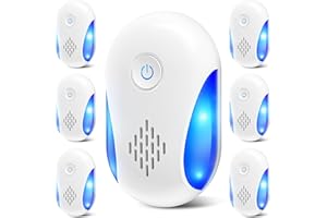 SUCGLES [2025 Upgraded] Ultrasonic Insect & Pest Indoor Repeller, Electronic Plug-in Control Repellent for Roach, Mouse, Rodent, Bugs, Mosquito, Mice, Ant, Spider, 2 Mode Switching (6 Pack)