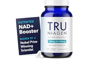 TRU NIAGEN - Patented Nicotinamide Riboside NAD+ Supplement. NR Supports Cellular Energy Metabolism & Repair, Vitality, Healthy Aging of Heart, Brain & Muscle - 60 Servings / 120 Capsules