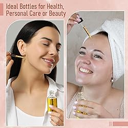 4 Pack 2 oz Glass Dropper Bottles with Measured