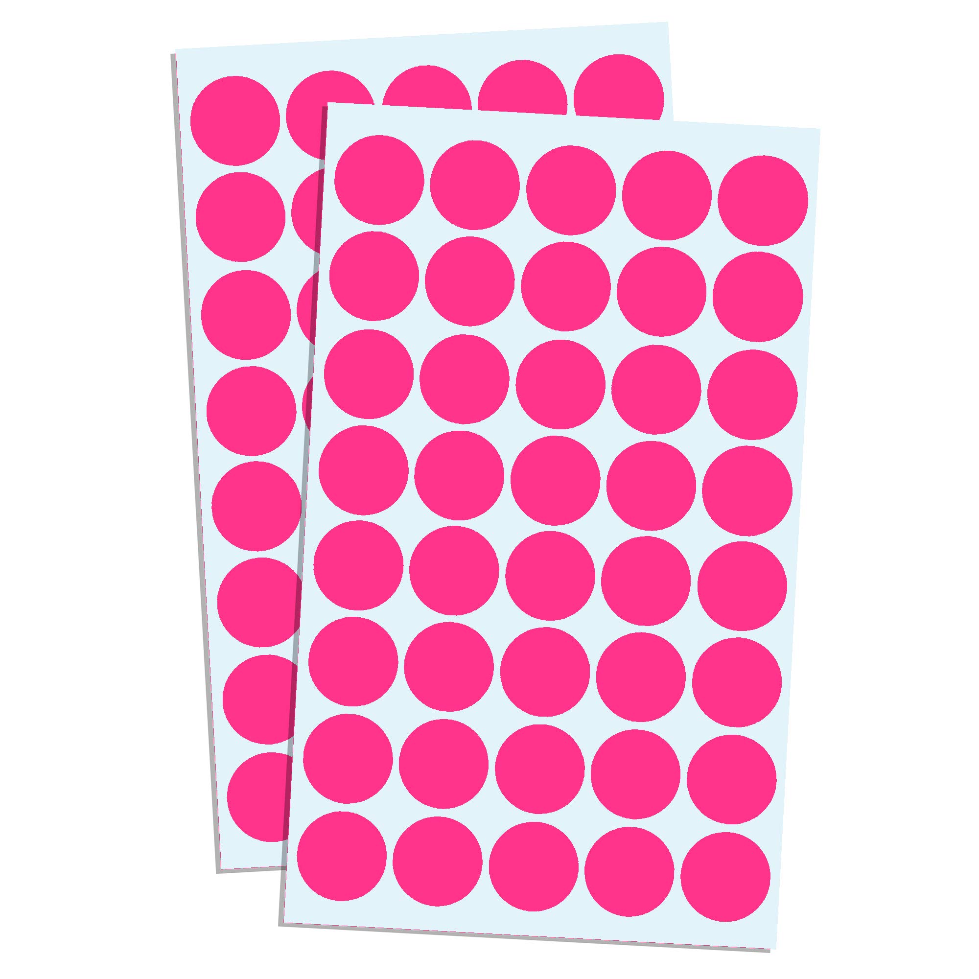 2000 Pieces, 20mm - Pink Dot Stickers, Sticky Dots Round Circle Spot Labels
