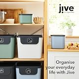 Rotho Jive Dekobox Set of 3 5l Lidded Storage Boxes White/Anthracite view 8