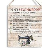YCYD In My Sewing Room Wall Art Sewing Supplies Home Decor Wall Decor for Sewing Lovers gifts Wooden Hanging Sign Gift for Sewing Room Store Home Decor 10x8 In
