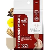 The Friendly Patch Rise &amp; Shine &ndash; Stamina Strength Performance Patches for Men with Tongkat Ali-Longjack, Horny Goat Weed, Tribulus Terrestris, Black Maca Extra Strength for Men &amp; Women 8-Pack