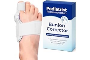 Habioer Upgraded Bunion Corrector for Women and Men, Adjustable Bunion Splint with Non-Slip Big Toe Separators, Comfortable for Day/Night Use, Fit for R/L(1PCS)