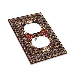 Vintage Boho Tribal Rustic Blue Red Paisley Single