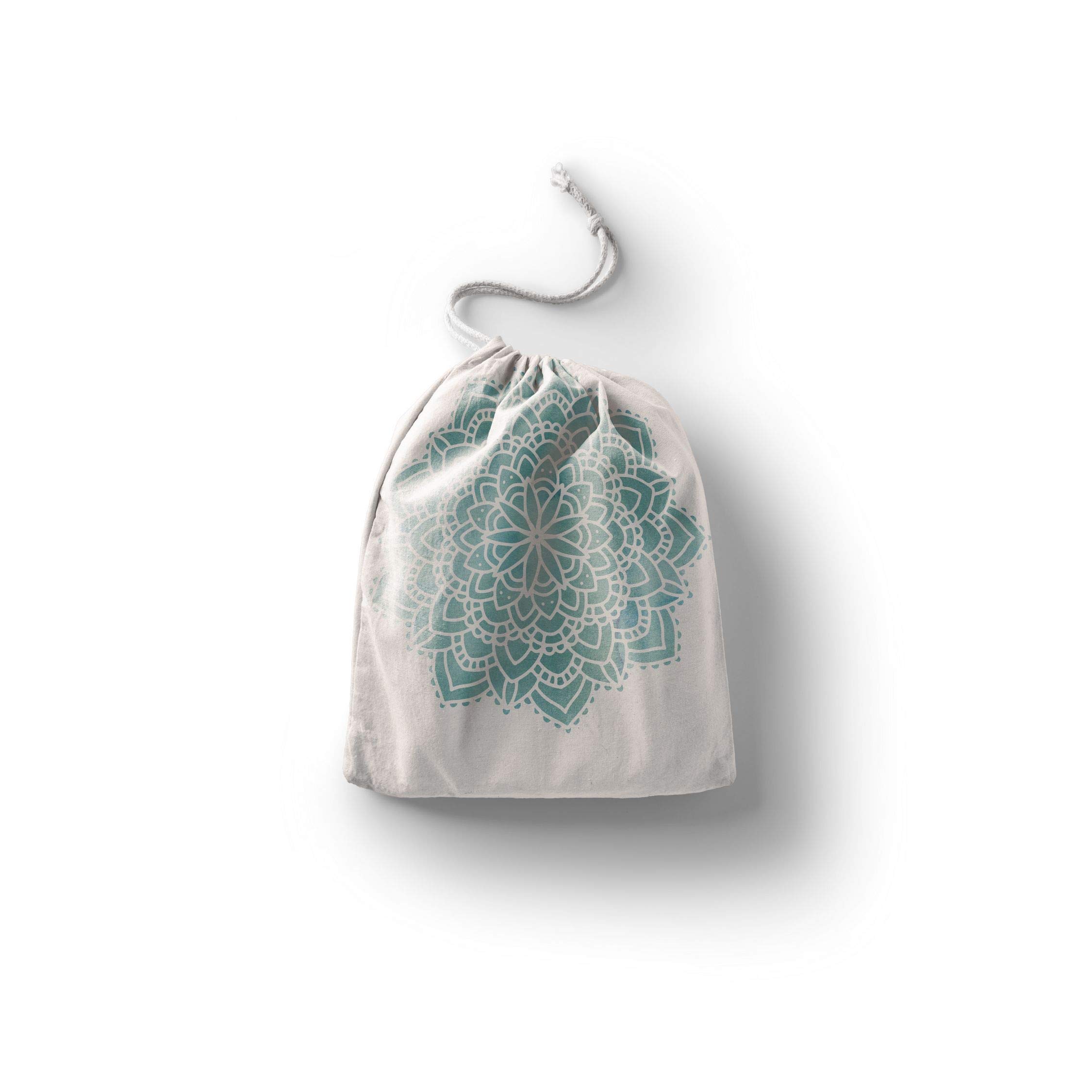 Bonamaison Printed Cotton Produce Bag with Drawstring, Reusable Grocery Bag, Biodegradable Eco-Friendly Bags, Travel Pouch, Sachet Bags, Shopping Bag, Eco Friendly, Foldable, Size: 30x40 Cm