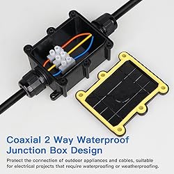 Helunsi 2 Pieces Waterproof IP68 External Junction