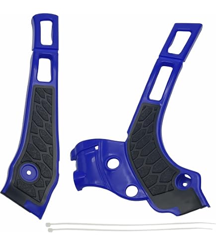 青白天門2重スリーブ＋アドバンスパーツ＋調整パーツ Amazon.com: Acerbis Blue X-Grip Frame Protectors (2979600003