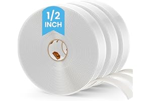 TAPEBEAR Butyl Tape White 1/2" x 30' x 1/8" RV Tape Sealant Waterproof, White Butyl Caulking Tape, Stretchable Butyl Sealant Tape Headlight Sealant Putty Tape EPDM Auto RV Window Sealant, 3Rolls