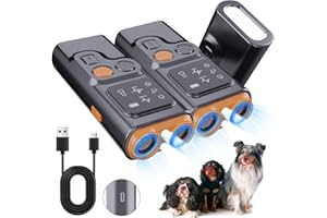SCAPPOF BarkGuard Pro, 2025 Upgraded Anti Barking Device for Dogs, Dog Bark Deterrent Device with HD Display and LED Flashlight, Anti-bark Device That Trains Your Dog Not to Bark Safe for Dogs (1)