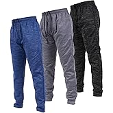 Ultra Performance 3 Pack Mens Open Bottom Sweatpants with Pockets, Casual Sweatpants for Men