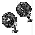 AC Infinity CLOUDRAY S6 2-Pack, Grow Tent Clip Fan 6” with Redesigned Long-Life EC Motor, Custom 10 Dynamic Wind Speeds and 1