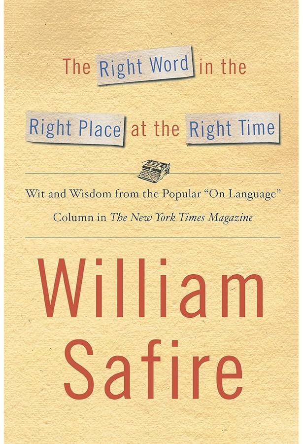 On Language by William Safire (1980-12-23): William Safire: Amazon