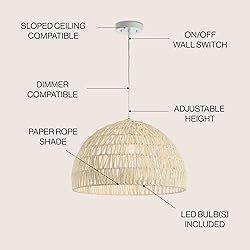 JONATHAN Y JYL6504A Campana 20" 1-Light Bohemian