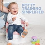 Jool Baby Potty Chair Toddler Training Pink with Splash Guard Back Support view 2