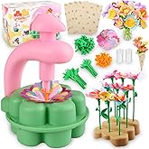 Fabric Flower Bouquets Toys, DIY Craft Kits Toys for Kids, Educational Arts & Crafts Toy, Build Your Own Flowers, DIY Creative Activity Christmas Birthday Gift for 4 5 6 7 8+ Year Old Toddler Girls