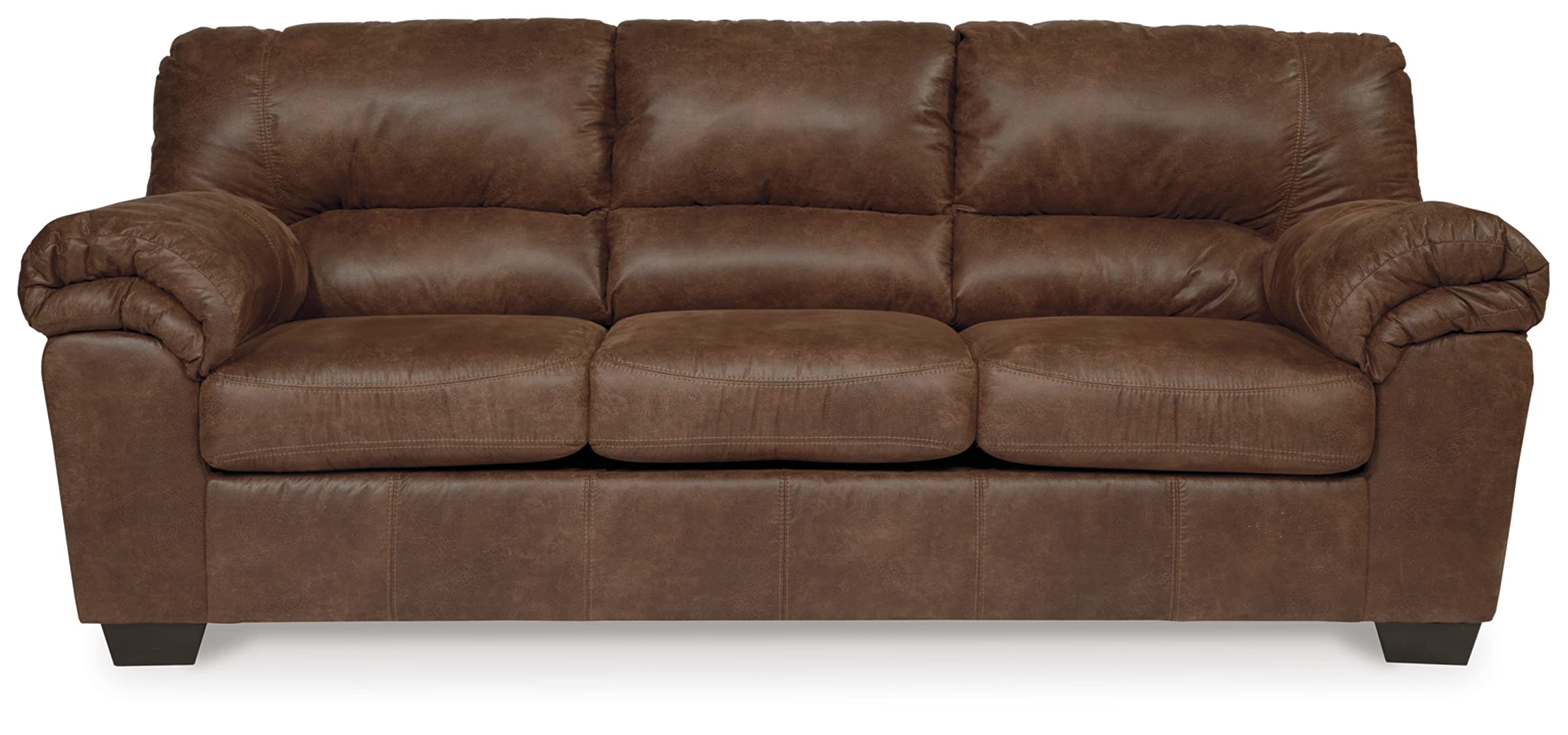 Photo 1 of Signature Design by Ashley Bladen Faux Leather Sofa, Brown