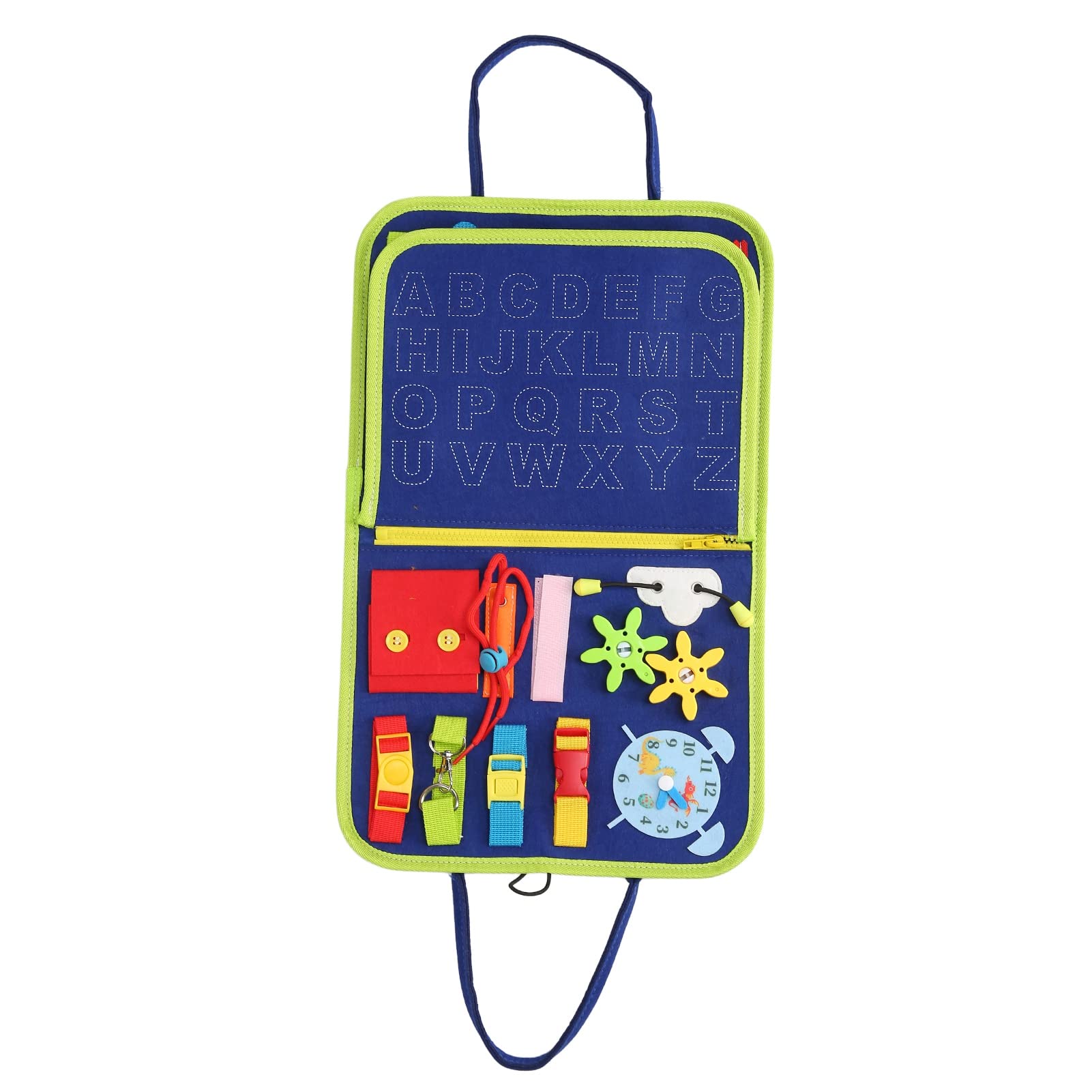 Fidget Blanket for Dementia, Calming Comforting Dementia Sensory Toy Fidget Blanket for Elderly Dementia Helps, Pressure Anxiety Relief Cloth for Alzheimer Patient