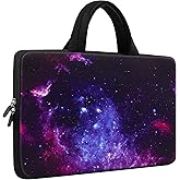 iColor 14 15 15.4 15.6 inch Laptop Bag Sleeve Handle Chromebook Case Protect Pouch Holder Notebook Sleeve Neoprene Chromebook Cover Soft Carrying Travel Case Galaxy ICB-15