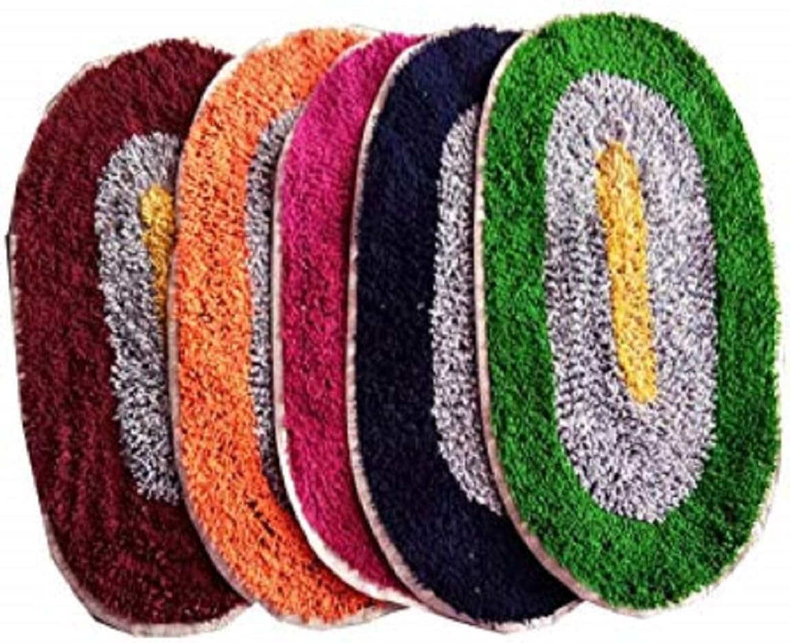 Supreme Home Collective Modern Bath Mat (Multicolour, Cotton, Medium)