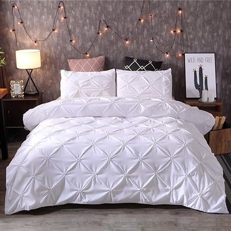 FeiliandaJJ Bettbezüge 3-teilig Bettdeckenbezug Bettwäsche Set mit 2 Kissenbezug Super Weiche Atmungsaktive Hypoallergen Bett