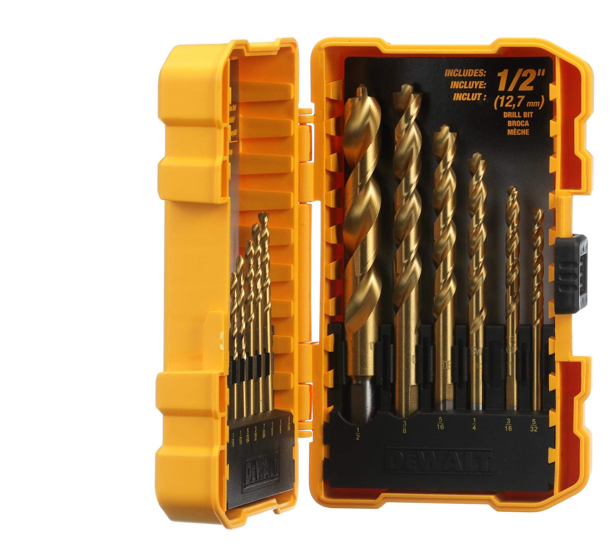 Galleon DEWALT DW1354 14Piece Titanium Drill Bit Set