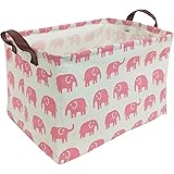 HIYAGON Rectangular Storage Box Basket for Baby, Kids or Pets - Fabric Collapsible Storage Bin for Organizing Toys,Nursery Ba