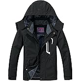 Filchner Boy's Ski Jacket Waterproof Winter Coat, Kid's Fleece Snowboarding Jacket with Detachable Hood and Reflective Strips