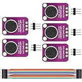 DAOKI 5Pcs Microphone Amplifier Module MAX4466 Electret Microphone Amplifier GY-MAX4466 Breakout Sensor, with Adjustable Gain