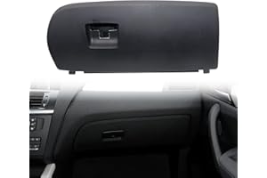 NLQR 51166839000 51169242086 Black Dash Glove Box Door Cover Lid Compatible with BMW X3 F25 2011-2017 X4 F26 2015-2018 Replac