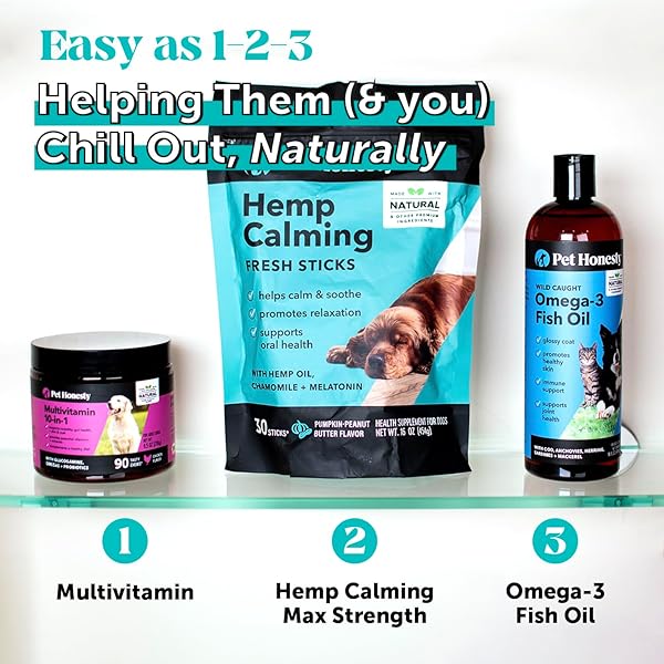 HEMP CALMING FRESH STICKS – DENTAL STICKS FOR DOGS – NATURAL DENTAL CHEWS, CALMING SUPPORT FOR DOGS, REDUCE HYPERACTIVITY AND ANXIETY, FRESHEN DOG BREATH, REDUCE PLAQUE + TARTAR – (30 CT)