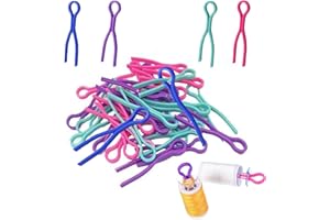 D-buy 100 Pcs Bobbin Thread Holders, Bouclel Keep Your Bobbin Threads Matched Up with Your Thread Spools Bobbin Buddies, Bobb