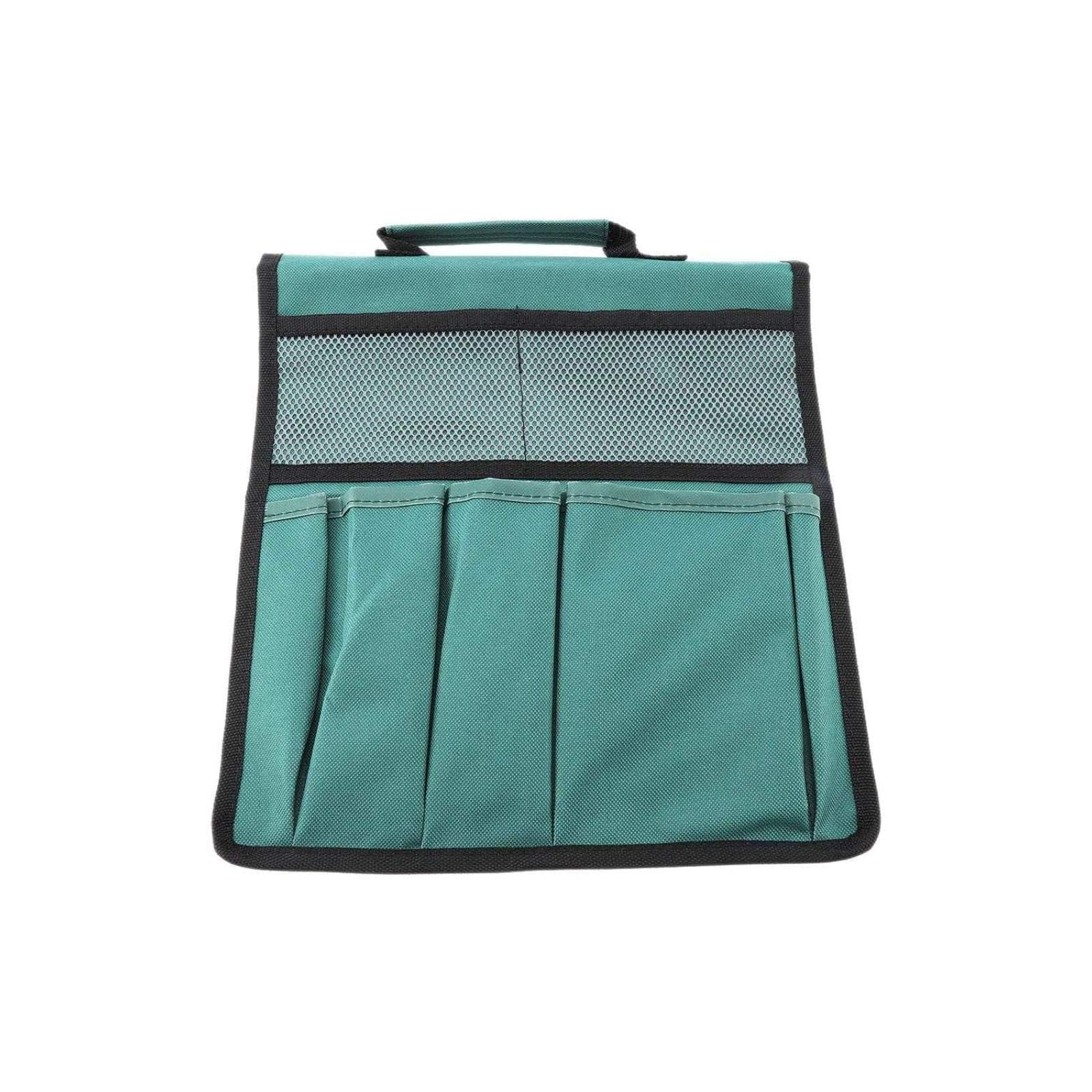 Wifehelper Garden Pouch Foldable Portable Kneeler Bench Kneeling Bag Gardening Tools Storage Stool Multiple Pouch(Green)