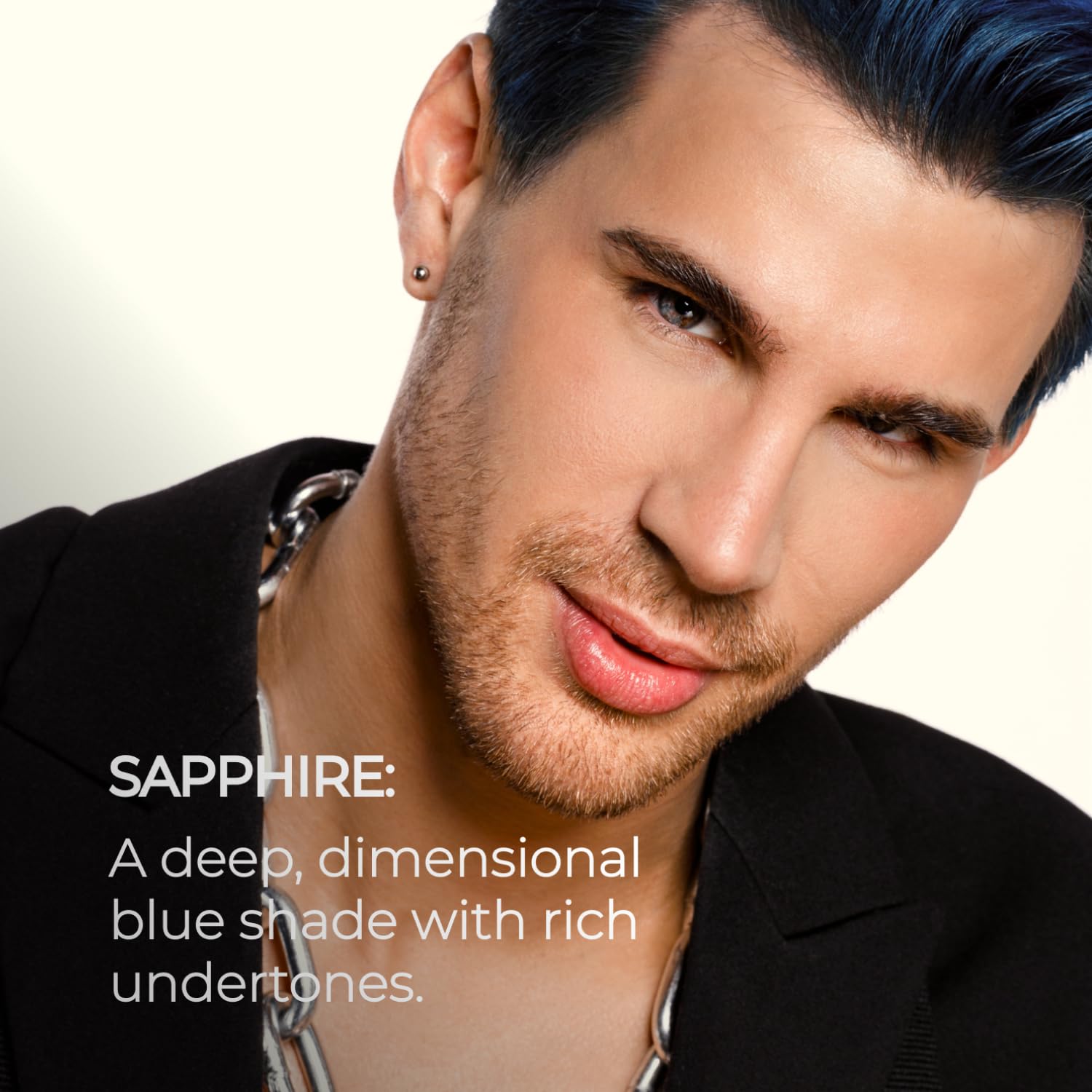 XMONDO Color Sapphire Depositing Mask & Semi-Permanent Blue Hair Dye | Infused with Bond Booster Technology & Hyaluronic Acid for Nourishment, Revitalization & Repair, Vegan Formula, 8 Fl Oz 1-Pack