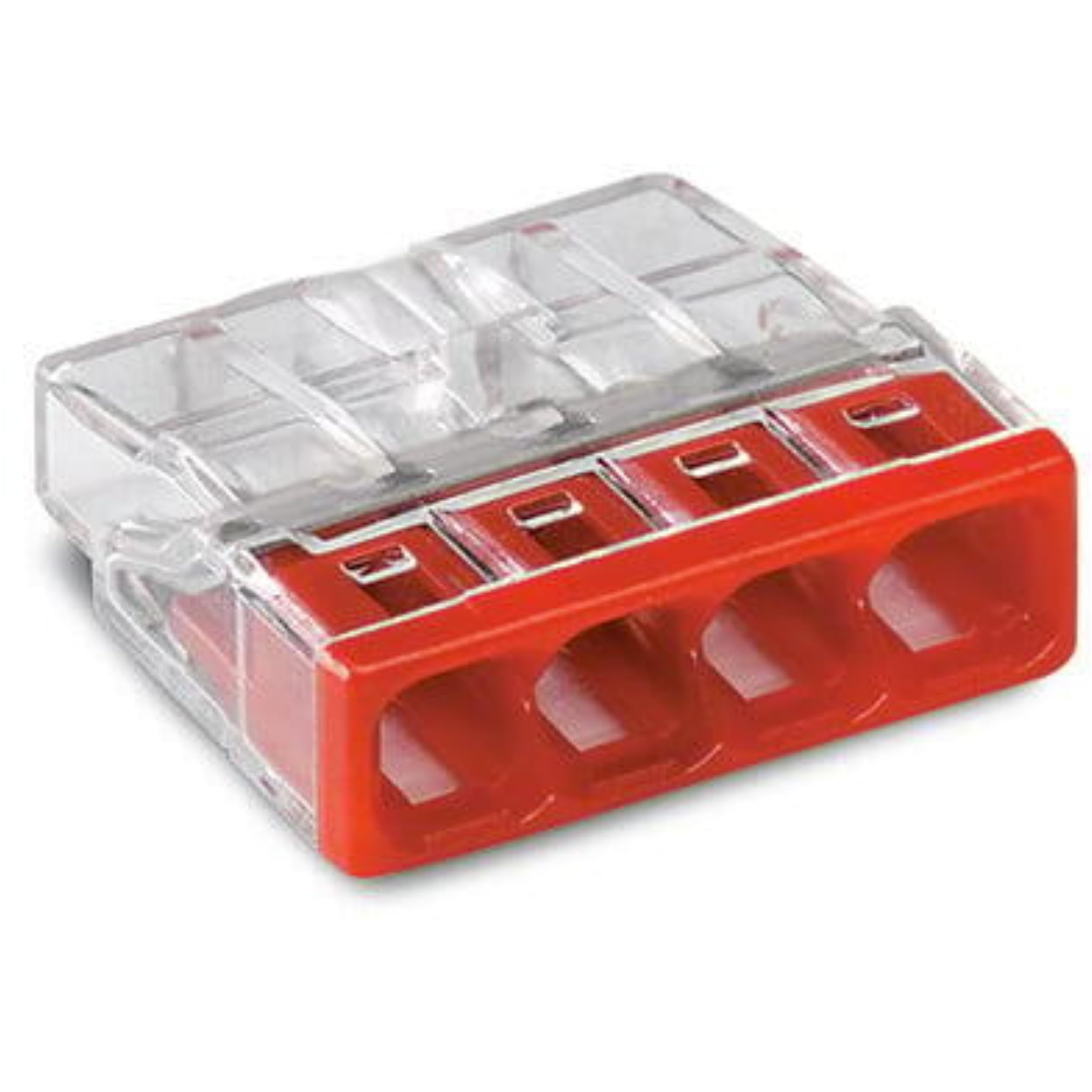 WAGO connection terminals 2273-204 | 4 wires, up to 2.5 mm², 100 pieces, COMPACT connection terminal for solid conductors, confirmed application safety, smallest possible design