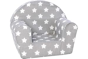 Delsit Kids Couch for Toddlers - Comfy Armchair for Children, Lightweight Foam Sofa and Reading Chair with Removable Cover, Made in Europe