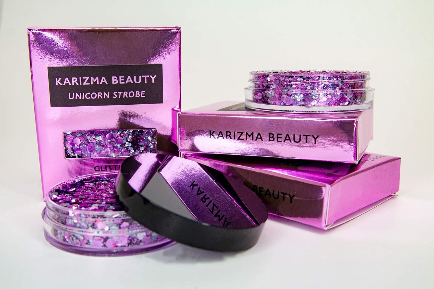 Unicorn Strobe Biodegradable Chunky Glitter // Karizma Beauty Silver Face Bio Glitter Eco Glitter Festival Chunky 10g - Image 5