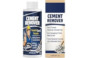 Concrete Dissolver | Fast-Acting Cleaning Solvent | 237ml Concrete Cleaner for Driveway | for Outdoor Indoor Construction Sid