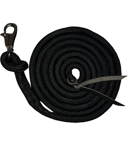 ZGYLIN 68-Foot Lasso Rope – 3/8" Diameter Dungeness Rope With Leather Burner, Perfect For Roping Practice Or Ranch Work