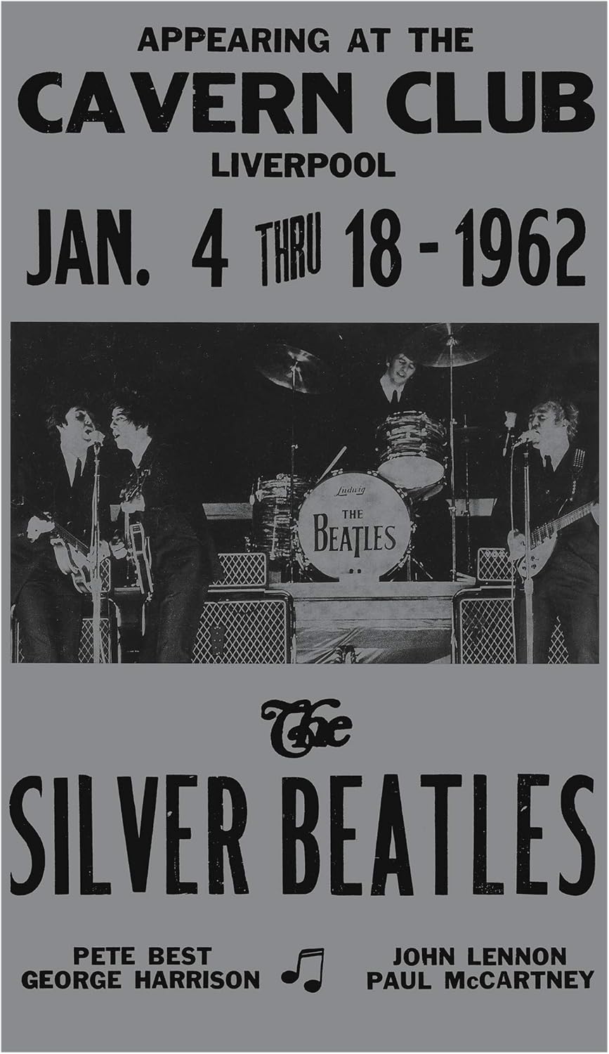 The Silver Beatles Cavern Club Liverpool 13”x22” Vintage