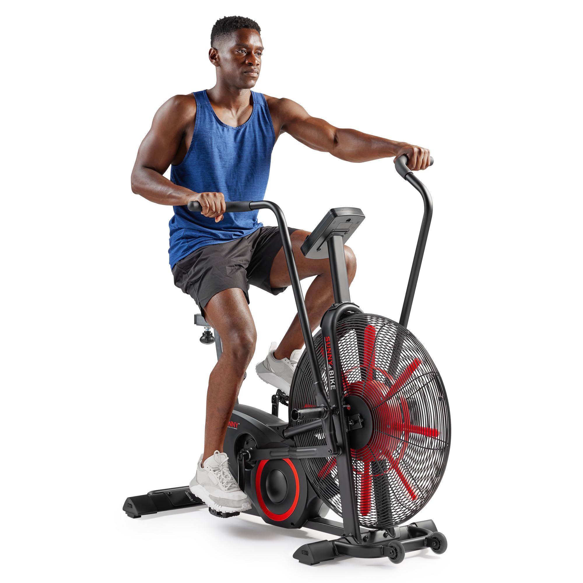 Photo 1 of (truck/trailer pick up only)
Sunny Health & Fitness Premium Smart Cross Trainer Fan Bike, Air Resistance Cardio Machine with 330LB Capacity for Intense Home Workout , Customizable Monitor with Free SunnyFit App Connection- SF-B223018