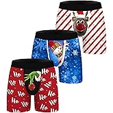 ANGEL CITIZ 1 or 3 Pack Men's Novelty Boxer Briefs Funny Boxer Shorts Hilarious Gag Gifts Christmas Underwear for Men No Fly